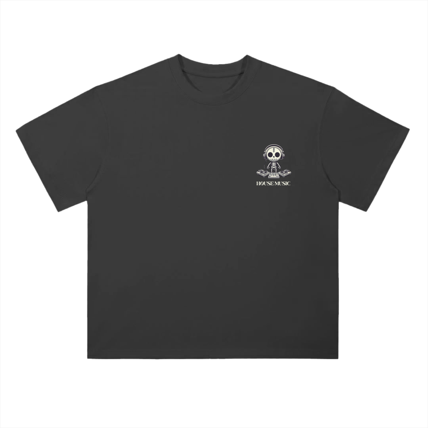 Unisex Graphic-T HOUSE MUSIC (BLACK)