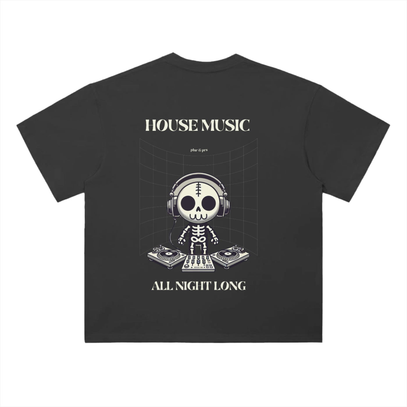 Unisex Graphic-T HOUSE MUSIC (BLACK)